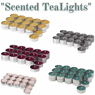 30pk Scented Tea Light Candles Various Perfume 3.5 Hour Burn Night Tealights New • £8.99