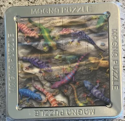 3D Magna Puzzle Geckos - Magnatile Puzzle With Tin Storage Case New • $8.99