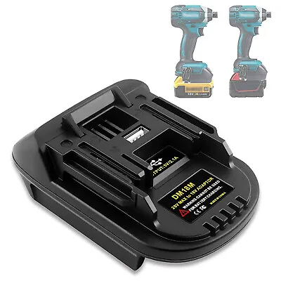 USB Battery Adapter For Dewalt 20V Milwaukee 18V Convert To Makita 18V Tool • $12.99