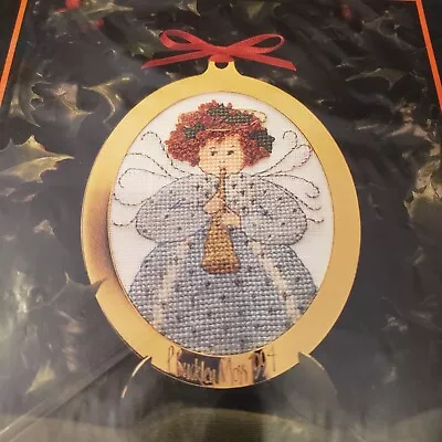 Vtg P Buckley Moss Ltd Edition Angel Christmas Ornament Cross Stitch 1994 NIP • $11.19