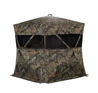 Rhino Blinds R600-MOC 3 Person Hunting Ground Blind Mossy Oak Breakup Countr... • $291.13