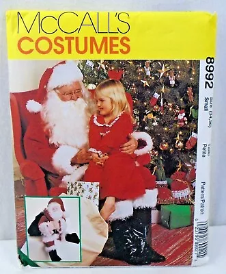 McCalls 1997 Costume Pattern 8992 Adult Santa Claus Bag Doll Small 34-36 Uncut • $9.95