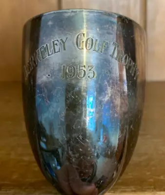 1953 Berkeley Golf Vintage Silver Plate Trophy Trophies Loving Cup • $37.88