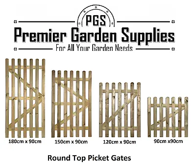 New Wicket Picket  Garden Wood Timber Gate 4 X Heights Available Treated Timber • £35