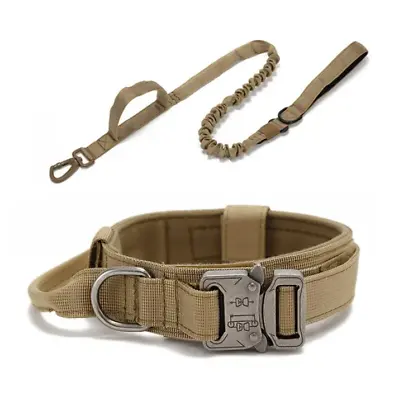 Tactical Dog Collar Heavy Duty Nylon Military Metal Buckle Adjustable Handle New • $10.44