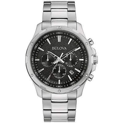 Bulova Men's Chronograph Multi Dial Quartz Stainless Steel Watch 43mm 96B336 • $133.99