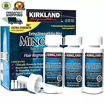 Minoxidil 5% Topical Solution Extra Strength Hair Regrowth Treatment For Men Dro • $38.25