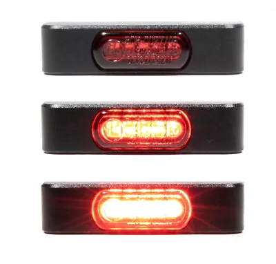 Mini Taillight Brake Light LED SMD Aluminium ECE Black Micro Chopper Custom Universal • $32.01