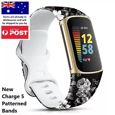 $9.95 • Buy Charge 5 Soft Patterned Band Strap Replacement Wristbands - 8 Colours