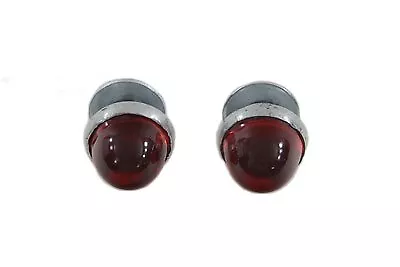 V-Twin 37-0933 License Plate Reflector Set Red Glass For Motorcycles • $30.48