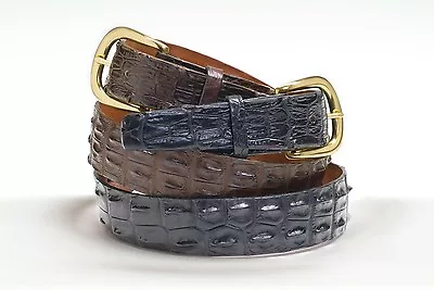 Saltwater Hornback Custom Handmade Crocodile Belt (Size 32-44) • $225