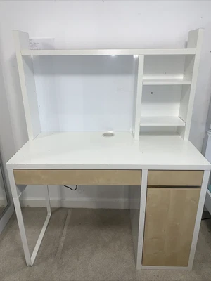 £42 • Buy IKEA Micke 105x50cm White Desk Removable Shelf Unit & WhiteBoard 