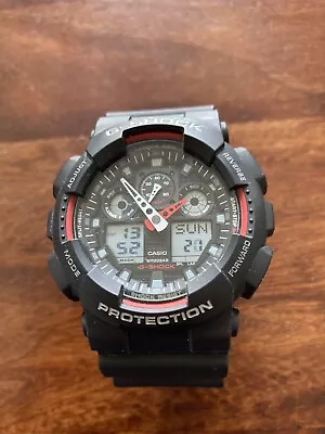 Casio G Shock GA-100 5081 Watch Is Excellent Condition Light Not Work Correctly • £12.50