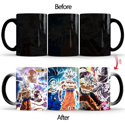 $16.97 • Buy Dragon Ball Z Goku Vegeta Taza Heat Reactive Colorful Ceramic Cup Coffee Mug (2)