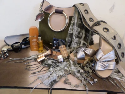 £23.99 • Buy Quality Lot,river Island Bag,sunglasses, Jewellery,make Up & Bits&carvela Sandal