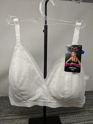 Maidenform Size XL Casual Comfort Removable Cups Lace DM1180 FLAW NWT • $13