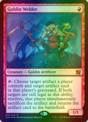 1x FOIL GOBLIN WELDER - Duel Deck - MTG - NM - Magic The Gathering • £14.99