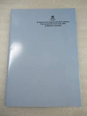 1991 Newton Junction - HSE Railway Accident Report On Inquiry Into The Collision • £6.50