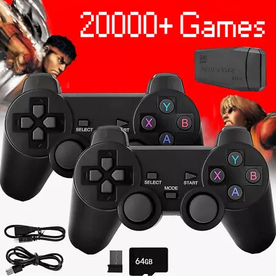 Retro Game Console Gamepad HDMI TV Game Console Wireless Controllers 20000+ Game • £26.89