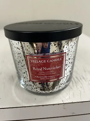 Village Candle Royal Nutcracker Clove Cinamon 2 Wick Jar Candle  13 Oz • $24.99