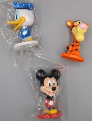 3 Kellogg's Disney Bobbleheads Mickey Mouse Donald Duck Winnie Pooh Tigger  • $11.24