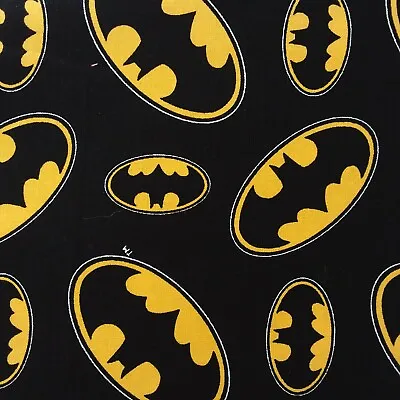 Batman Themed Cotton Fabrics Licensed DC Comics Designs Per 50cm • £1.50