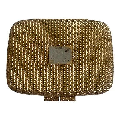 VTG 1960s REVLON Petite Compact Powder Case VAN CLEEF & ARPELS Mirror Gold Tone • $29.74