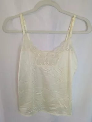 Vintage Maidenform 34 Sweet Nothing Ivory Lace Camisole #68103 Union Made USA CM • $19.95