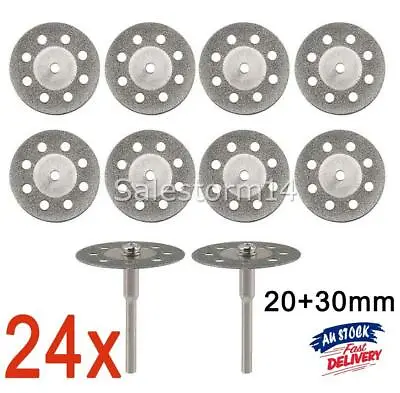 $12.99 • Buy 24pcs Diamond Cutting Off Disc Saw Blades Grinding Wheel For Dremel Rotary Kits