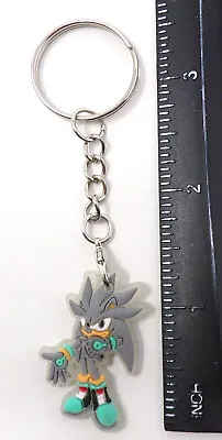 Sonic The Hedgehog Silver The Hedgehog Toy Figure Keychain • $4.99