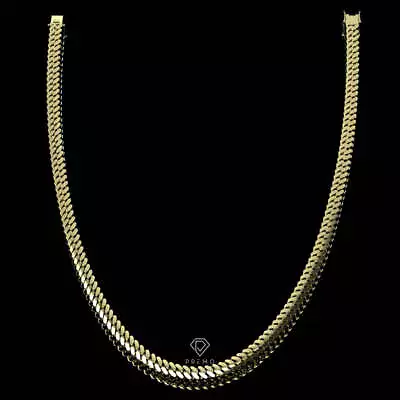 14K Solid Gold Miami Cuban Link Chain 5-10mm Necklace Men 16-24  • $1949.99