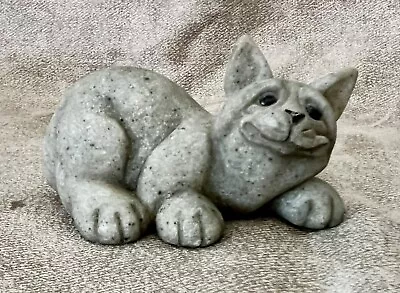 2000 Quarry Critters  Cameron  Second Nature Design  Cat Figurine Stoneware 1.5  • $4.80