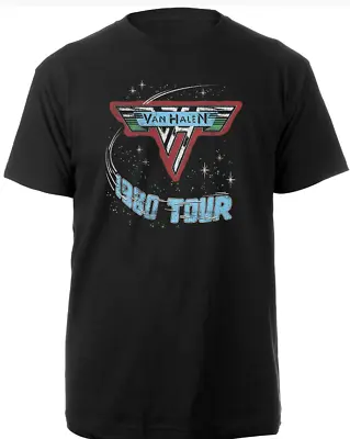 Van Halen Unisex T-shirt: 1980 Tour Official Merch New Size Large • £19.79