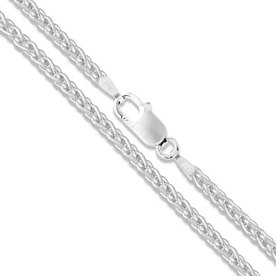 Sterling Silver Wheat Rope Chain Spiga Necklace 925 • $15.99