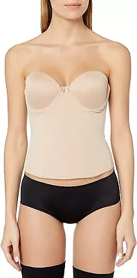 VA BIEN Nude Ultra-Lift Low Back Bustier US 36B UK 36B NWOT • $37.55