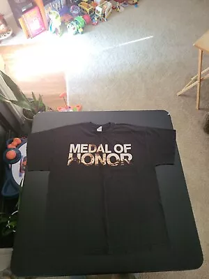 Medal Of Honor Video Game Promo Faded Black Shirt Men's Size L/XL • $9.99