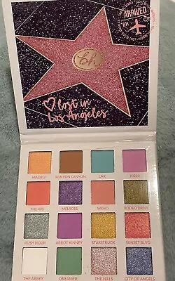 New BH Cosmetics Eye Shadow Palette Los Angeles 16 Colors Glitter  Sealed Box • $15