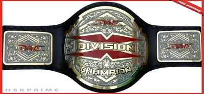TNA X DIVISION Championship Wrestling Belt 2MM Brass Adult Size Black • $138.97
