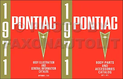 $79 • Buy Pontiac Master Body Parts Book 1971 1970 1969 1968 1967 1966 Illustrated Catalog