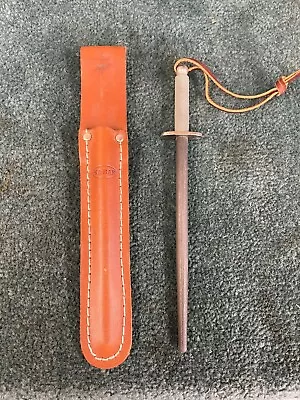 Vintage KA-BAR Knife Sharpening Steel With Original Sheath - NICE! • $75