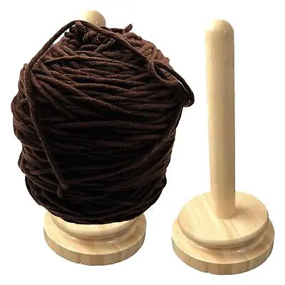 Holder Set Knot Winder Storage Accessory Bamboo Yarn Bowl Holder Yarn Holder • £11.65