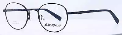 Eddie Bauer EB32023 BL Blue Mens Round Full Rim Eyeglasses 48-20-140 • $59.99