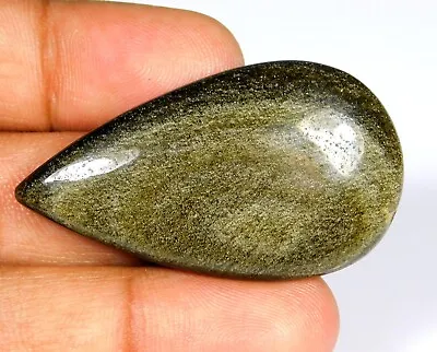 100% Natural Silver Obsidian Cabochon Hand-polished Loose Gemstone 57.ct Uz=300 • $13.72