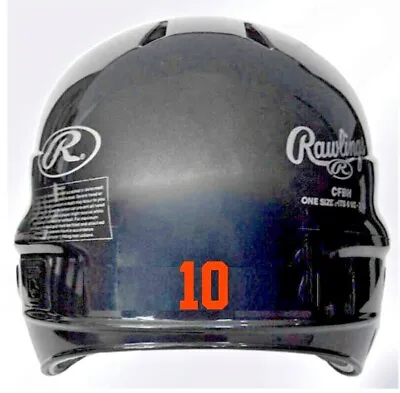 Custom Baseball/Softball Helmet Number Decal 1  Tall (12 Pcs) Style 5 • $6