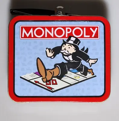 Hasbro 1998 Monopoly Collector's Tin Mini Lunch Box Uncle Pennybags Nice • $9