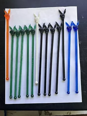 Vintage The Playboy Club Swizzle Stick Lot Of 14 Stir Sticks Bunny  • $13.99