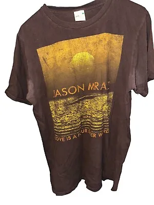 Jason Mraz Love Is A Four Letter Word Music Promo T-Shirt M • $5