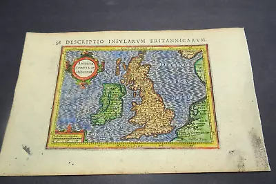 Antique Map Of Great Britain And Ireland By Petrus Bertius 1618 • £85