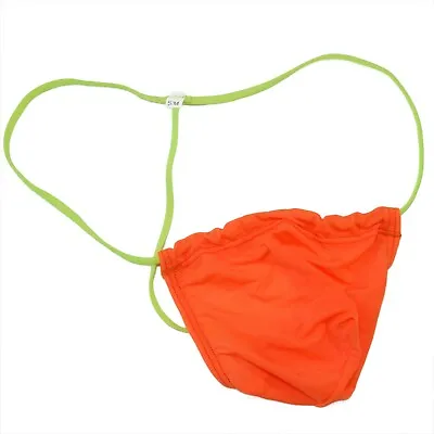 K7452 K745 Mens Sexy Underwear G-String Thong Adjustable Pouch Silky Soft • $7.99