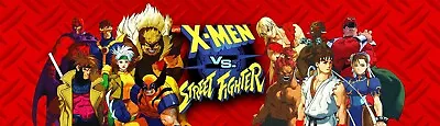 $17 • Buy X-Men Vs Street Fighter 1up Arcade Marquee For Header/Backlit Sign